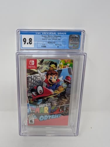 Super Mario Odyssey Brand New Switch CGC Graded 9.8 A+ First Print