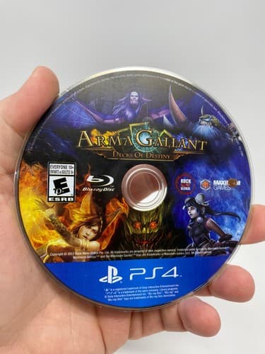 Arma Gallant Decks of Destiny - PS4 Playstation 4 Disc ONLY No Case or Manual