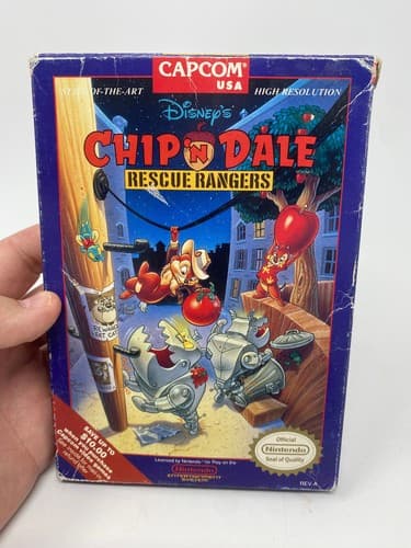 Disney's Chip 'N Dale: Rescue Rangers 1  (Nintendo NES) Complete in Box CIB