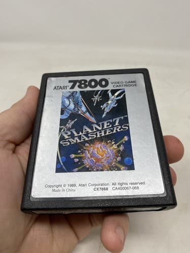Rare NTSC USA Version Atari 7800 / 2600+ Game PLANET SMASHERS Tested Works Shmup — photo 5