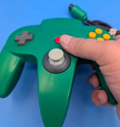 Nintendo 64 N64 Green Controller Tested Authentic Hall Effect Stick OEM — photo 7