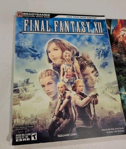Final Fantasy XII Art Collection Book 2006 Limited Edition + Bradygames Guide — photo 5