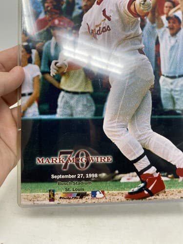 MARK MCGWIRE 8X10 70TH HOMERUN PRINT 9/27/98 St Louis Busch Stadium Ships Fast — photo 3