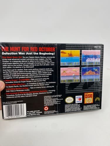 The Hunt for Red October Super Nintendo SNES CIB Complete Original Shrink Wrap — photo 7