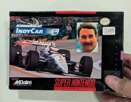 Newman-Haas IndyCar Nigel Mansell (Super Nintendo | SNES) Authentic BOX ONLY