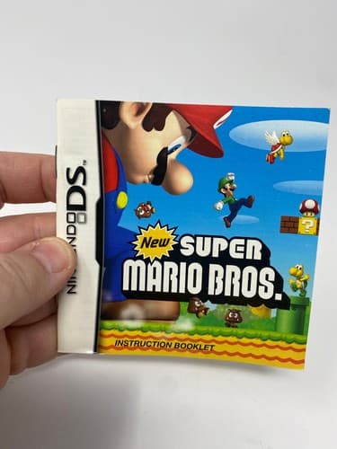 Nintendo DS New Super Mario Bros (Manual Only) Authentic Instruction Booklet