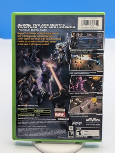 X-Men Legends (Original Xbox) Black Label CIB COMPLETE Tested — photo 2