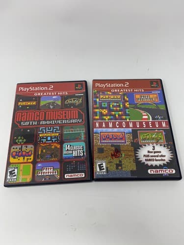 Namco Museum 50th Anniversary Lot of 2 Sony PlayStation 2 PS2 CIB - Tested!