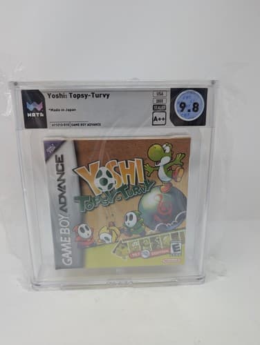 Yoshi Topsy Turvy WATA Graded 9.8 A++ Brand New Top Pop GBA Gameboy Advance