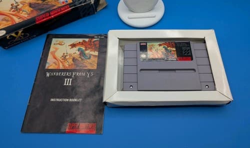SNES: Ys III Wanderers from Ys III - Super Nintendo, Game, Box, Manual  — photo 8