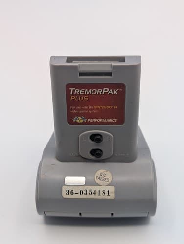 Tremor Pak Pack Plus by Performance for Nintendo 64 N64 w/ Battery Cover Works