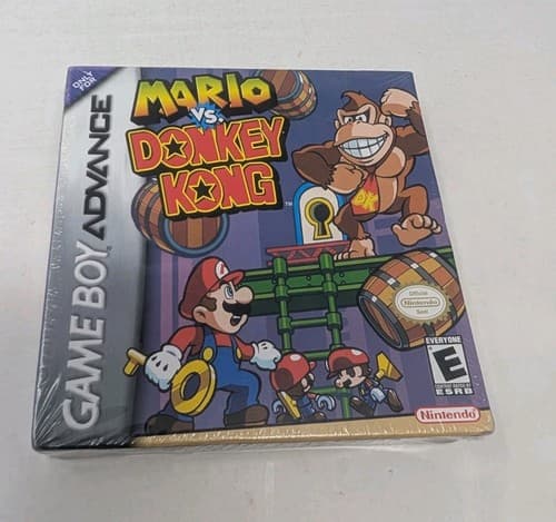 Mario Vs Donkey Kong Nintendo Gameboy Advance GBA NEW Factory Sealed W/Protector