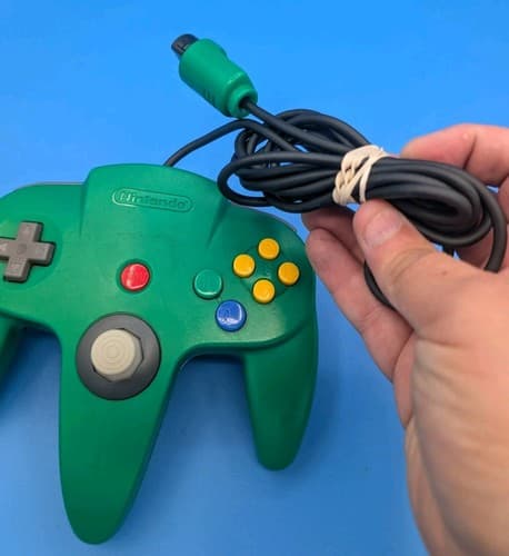 Nintendo 64 N64 Green Controller Tested Authentic Hall Effect Stick OEM — photo 6