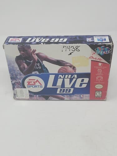 NBA Live 99 (Nintendo 64, 1998) N64 Game And Box - No Manual 