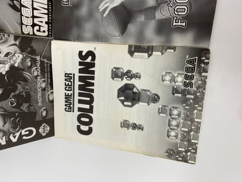 Lot of 5 Sega Game Gear MANUALS ONLY Ms Pacman Columns Joe Montana Aladdin — photo 4