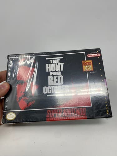 The Hunt for Red October Super Nintendo SNES CIB Complete Original Shrink Wrap — photo 2