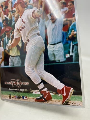 MARK MCGWIRE 8X10 70TH HOMERUN PRINT 9/27/98 St Louis Busch Stadium Ships Fast — photo 4
