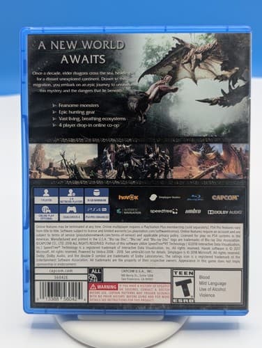 Monster Hunter World - (Sony PlayStation 4, 2018) PS4 - Tested — photo 2