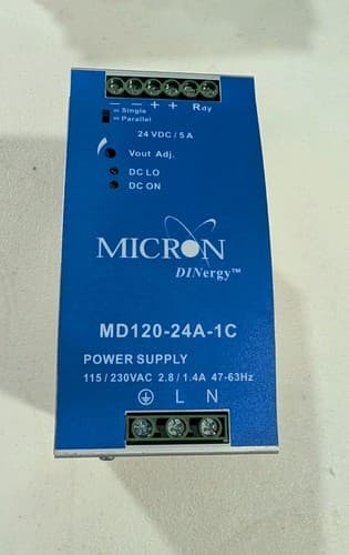 Micron MD120-24A-1C Power Supply 115 / 230VAC 2.8/1.4A
