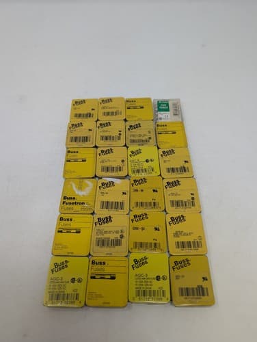 Lot Of 24 Buss Fuses Packs Of 5 New Old Stock