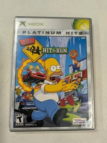 Simpsons Hit & Run - Microsoft Xbox | Platinum Hits | CIB | Tested | Resurfaced
