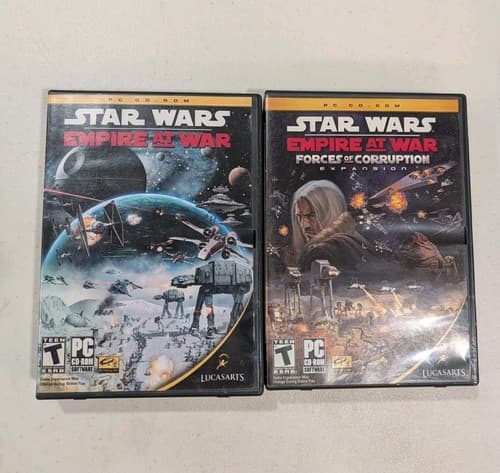 Star Wars Empire at War and Forces of Corruption PC CD ROM 2006
