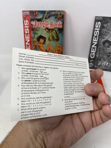 Sega Genesis Disney's The Jungle Book Complete w/Cartridge, Box & Manual — photo 9