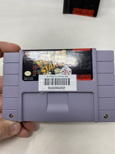 Vegas Stakes (Super Nintendo, SNES) Cartridge & Manual Only/Tested/Authentic — photo 3