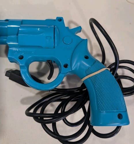 The Justifier Sega Genesis Sega CD Light Gun Lethal Enforcers Konami Blue Tested — photo 3