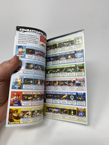 Super Smash Bros Wii U Original Booklet Manual ONLY Guide Instruction Authentic — photo 7