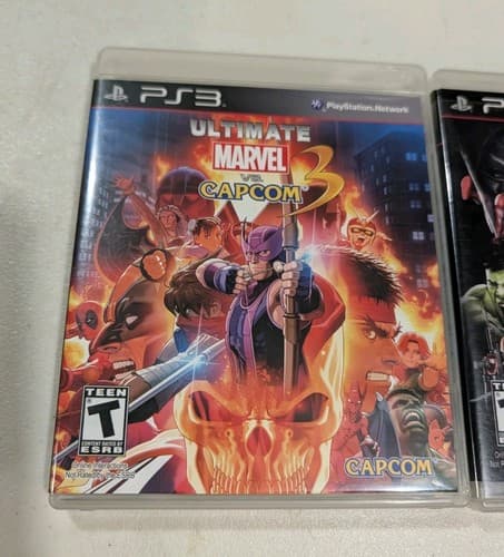 Lot Of 2 Marvel Vs Capcom PS3 Games - Ultimate & Fate Of Two Worlds - Tested — photo 2