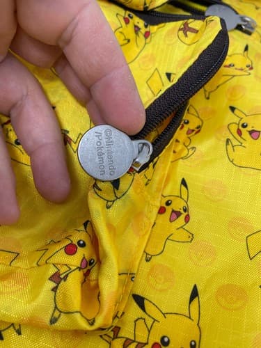 Pokemon Pikachu Yellow All Over Print Tote Bag Zippered Travel Shopping Bag — photo 7