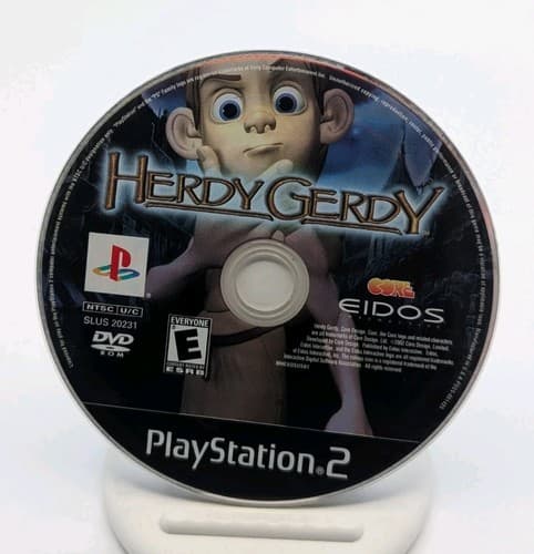Herdy Gerdy (Sony PlayStation 2) PS2 Manual, Game Disc and Case Tested — photo 4