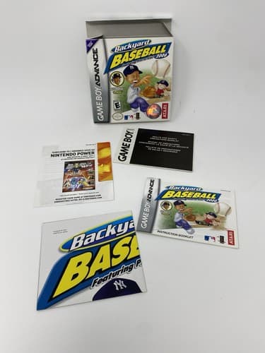 Backyard Baseball (Nintendo Game Boy Advance, 2004) Box Manual Inserts Poster — photo 8