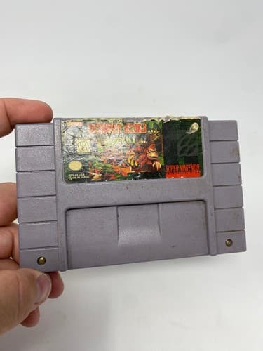 Donkey Kong Country (Super Nintendo SNES) Cart Only - Tested - Fast Shipping — photo 2
