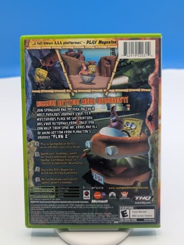SpongeBob SquarePants Movie Microsoft Xbox Game CIB Complete — photo 2