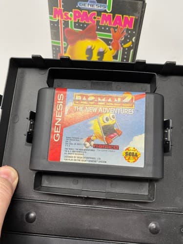 Ms. Pac-Man & Pac-man 2 SEGA Genesis Tested Authentic CIB & Game and Case — photo 9