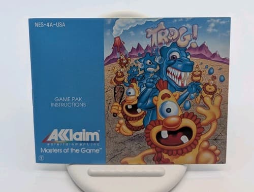 Trog Nintendo NES Complete CIB W/ Poster, Oval Seal, Tested — photo 5