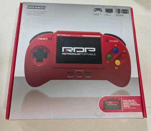 RDP Retro-Bit Duo Portable Handheld System Nintendo Vintage SNES/NES READ