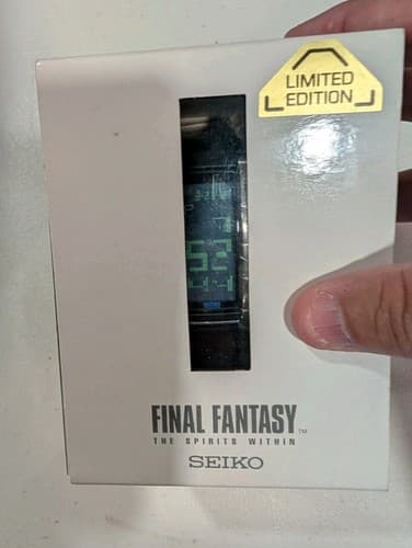 Seiko Final Fantasy Spirits Within Limited 2001 Digital Watch w/ Box and Manual — photo 2
