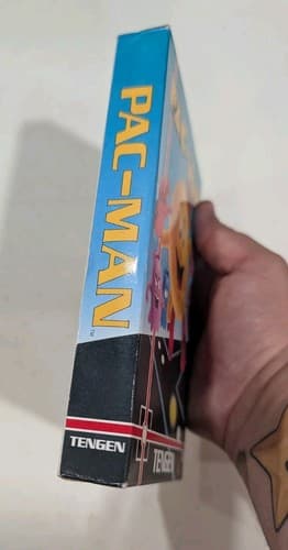 Pac-Man Tengen Grey Cart Nintendo NES Complete in Box CIB Tested — photo 4