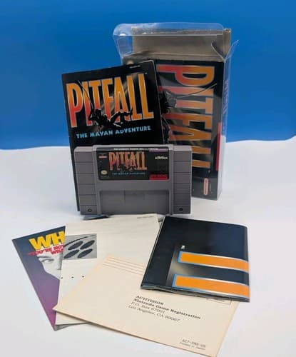 Pitfall: The Mayan Adventure (Super Nintendo SNES) Complete Authentic Tested — photo 4