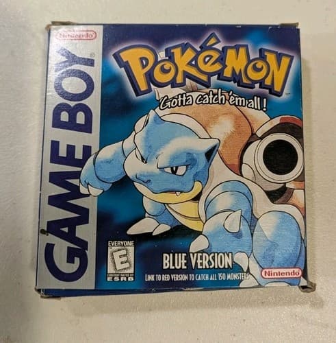 Pokemon Blue 1st Print Red Text Error Box Only NO GAME Nintendo Game Boy — photo 2