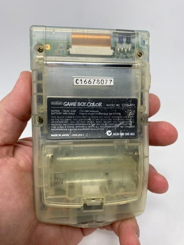 Nintendo Game Boy Color Lawson Aqua Blue Milky White Neotones Very Rare 100% OEM — photo 8