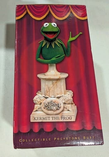 Muppet Show KERMIT Collectible Polystone Bust 2003 Sideshow Weta — photo 8