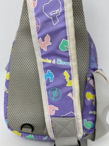 Pokemon Crossbody Sling Backpack Purple Pikachu Eevee Pocket Monsters Eievui — photo 6