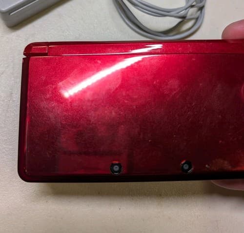 Nintendo 3DS Flame Red Handheld Console System, Tested With Charger — photo 2