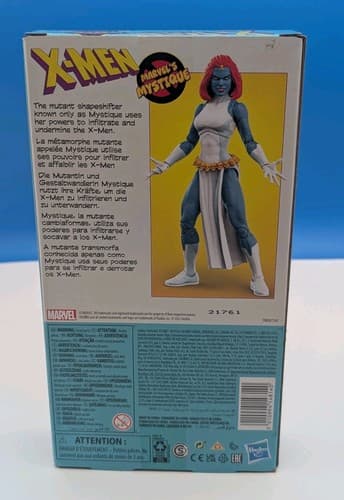 Hasbro X-Men Marvel Legends 90s Animated Mystique 6" Action Figure Retro VHS Box — photo 2