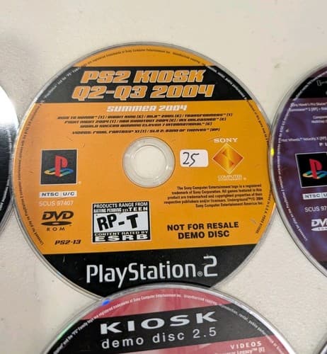 Lot of 5 Sony PlayStation 2 PS2.Kiosk & Merchandise Discs Rare — photo 4