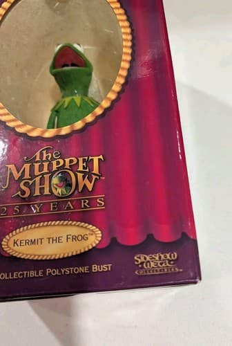Muppet Show KERMIT Collectible Polystone Bust 2003 Sideshow Weta — photo 4